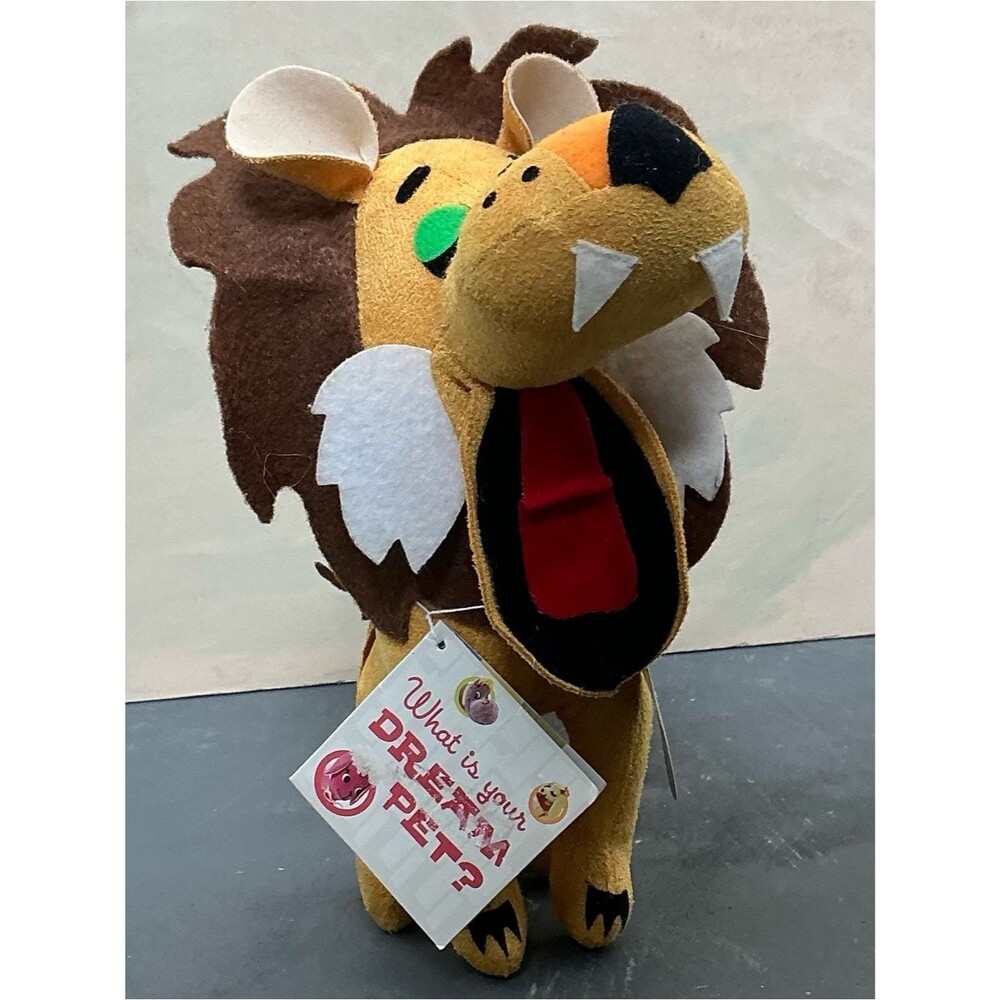 New With Tags Vintage Dakin Dream Pets Ludacris Lion Plush Stuffed Animal Toy